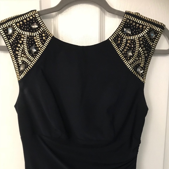 EUC Floor-length Navy Evening Gown - Picture 1 of 5